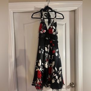 Speechless Halter Multifloral Cocktail Dress 13